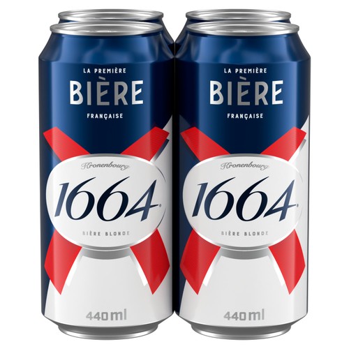 Kronenbourg 1664 Biere Lager Beer Cans - Ocado