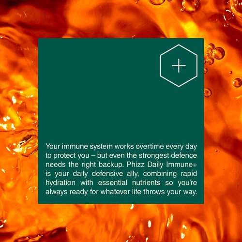 Phizz Daily Immune+ Orange Hydration, Electrolytes & Vitamins Tablets