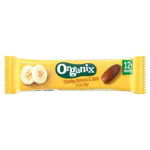 Organix Banana & Date Fruit Bars Toddler Snack Multipack 12+ Months