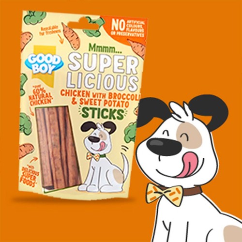 Good Boy Superlicious Chicken, Broccoli & Sweet Potato Stick Dog Treats