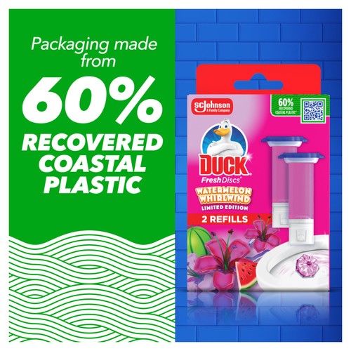 Duck Fresh Disc Duo Refills Watermelon Whirlwind