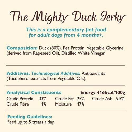 Lily's Kitchen The Mighty Duck Mini Jerky for Dogs