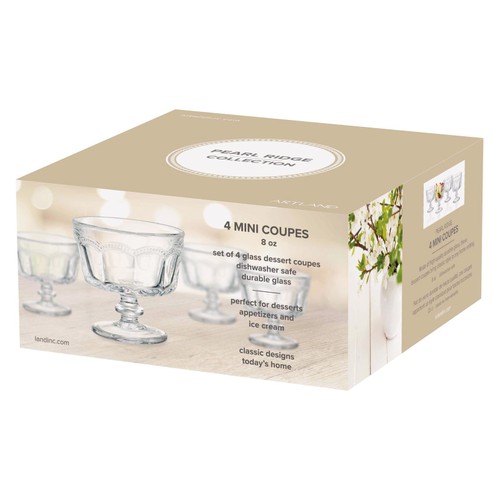 Artland Pearl Ridge Mini Trifle Bowls
