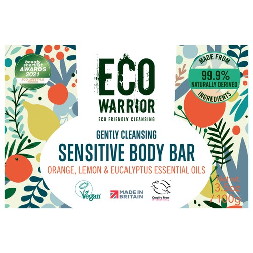 Eco Warrior Sensitive Body Bar, 100g Eco Warrior Sensitive Body Bar, 100g