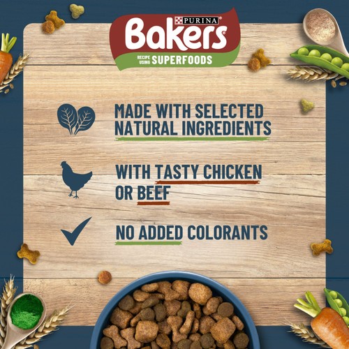Bakers Chicken with Vegetables Dry Dog Food 