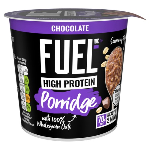 FUEL 10K High Protein Chocolate Porridge Oat Cereal Pot