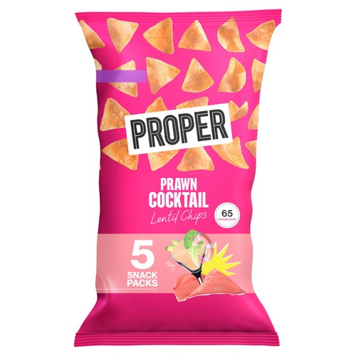 Proper Prawn Cocktail Lentil Chips Multipack