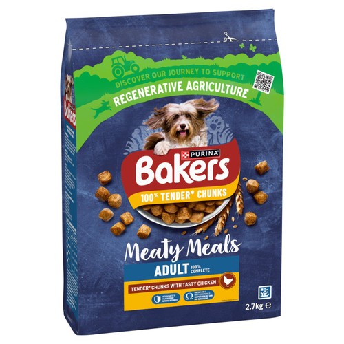 Bakers Meaty Meals Chicken Dry Dog Food 