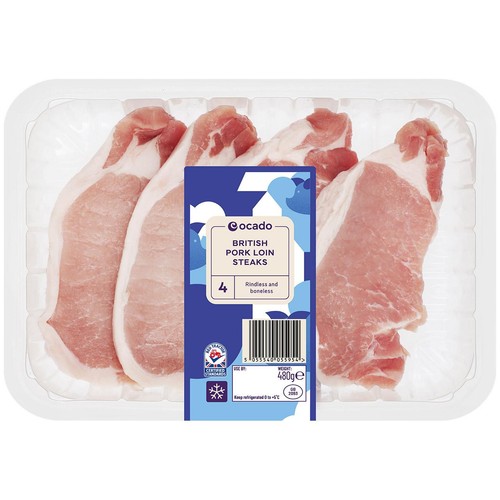 Ocado 4 British Pork Loin Steaks