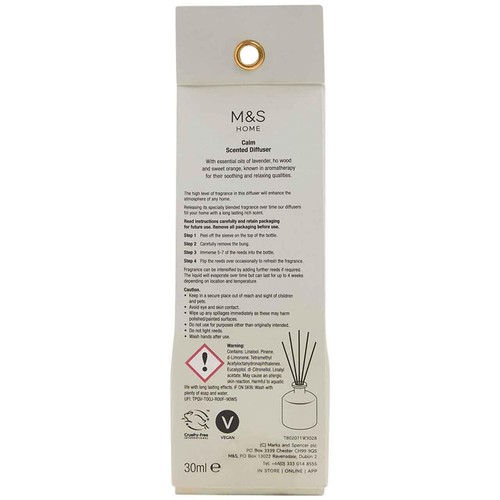 M&S Calm Mini Diffuser 30ml, Amber