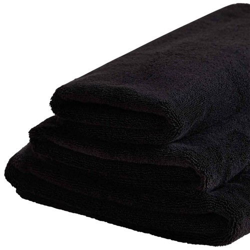 M&S Blanket Stitch Egyptian Bath Sheet, Black