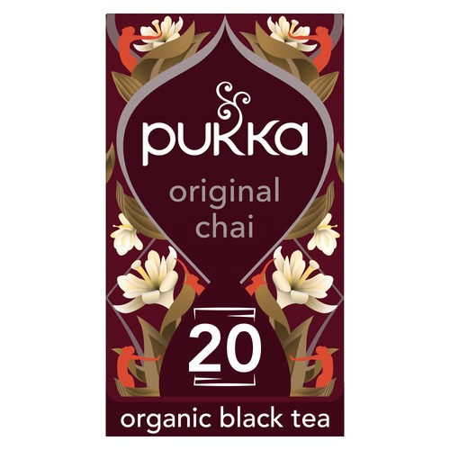 Pukka Organic Original Chai Tea 20 Home Compostable Herbal Tea Bags