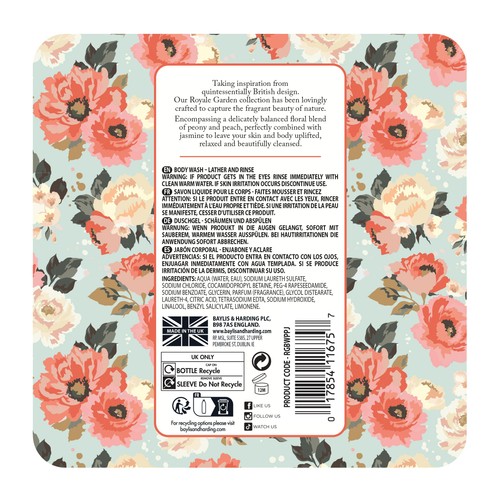 Baylis & Harding Royale Garden Peach Peony & Jasmine Body Wash