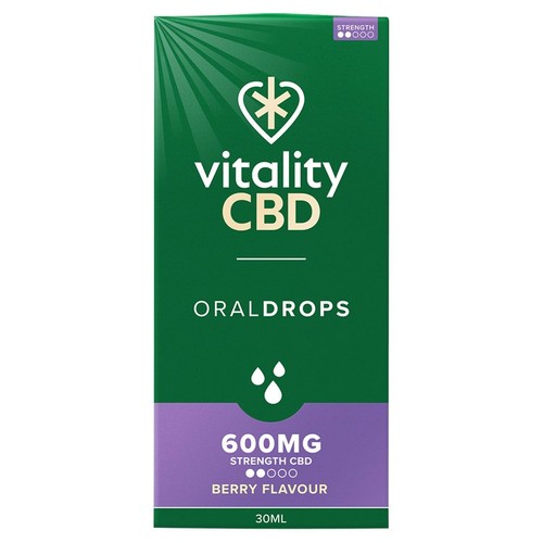 Vitality CBD Berry Oral Drops 600mg 