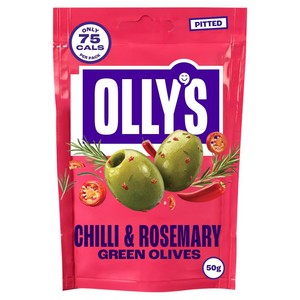 Olly's Olives Chilli & Rosemary Green Halkidiki Olives - The Bandit