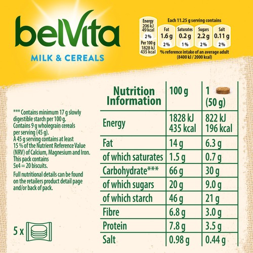 Belvita Milk & Cereals Breakfast Biscuits 