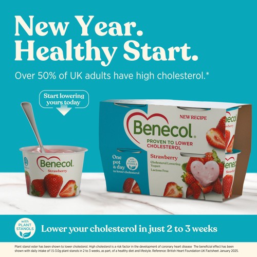 Benecol Cholesterol Lowering Yoghurt Peach