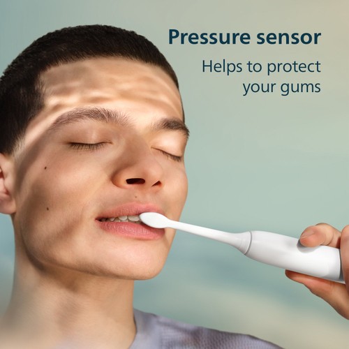 Philips Series 3000 Dual Pack White & Black Electric Toothbrushes