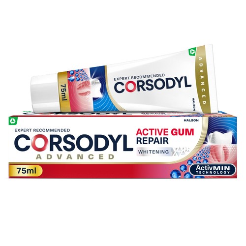 Corsodyl Active Gum Repair Whitening Toothpaste