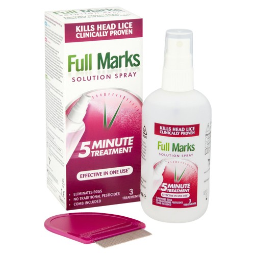 Full Marks Head Lice Removal Treatment with Nit Comb