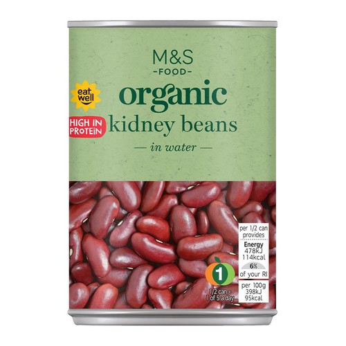 M&S Organic Red Kidney Beans in Water