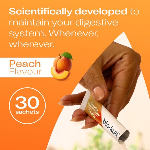 Bio-Kult Everyday Fast Dissolve Probiotic Powder Stick, Peach