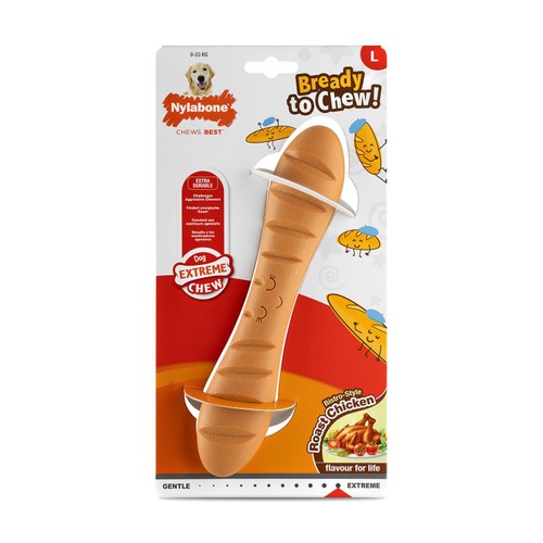 Nylabone Extreme Chew Baguette Roast Chicken Large