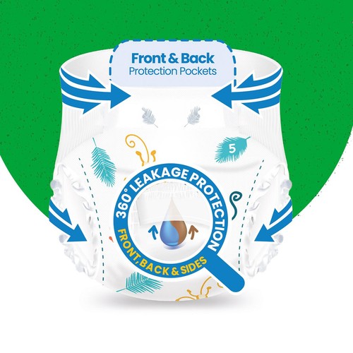 Ocado Kiddo Ultra-Dry Nappies Size 5 (11-16kg)