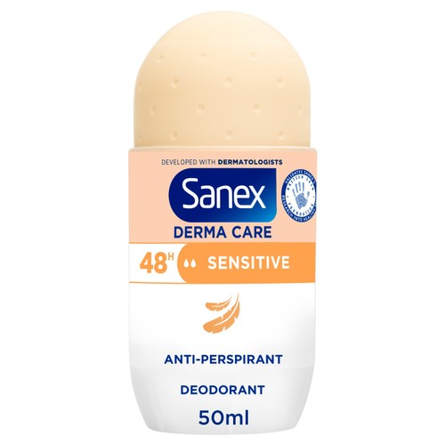 Sanex Derma Care Sensitive 48-Hour Antiperspirant Roll-On Deodorant