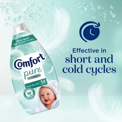 Comfort Pure Ultimate Fresh & Mild UltraConcentrated Fabric Conditioner 58W