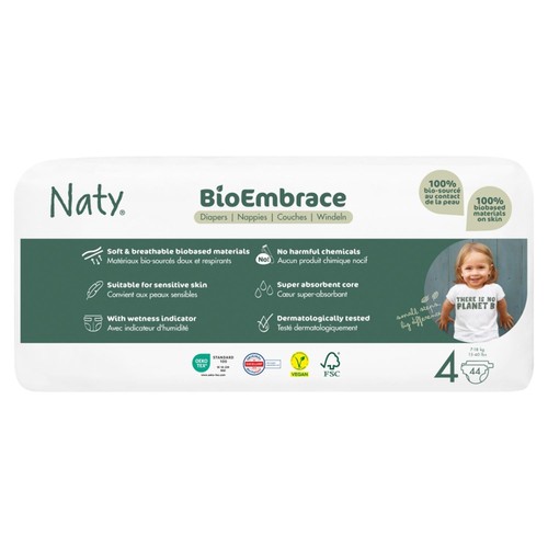Naty BioEmbrace Big Pack Nappies Size 4 (7-18kg)