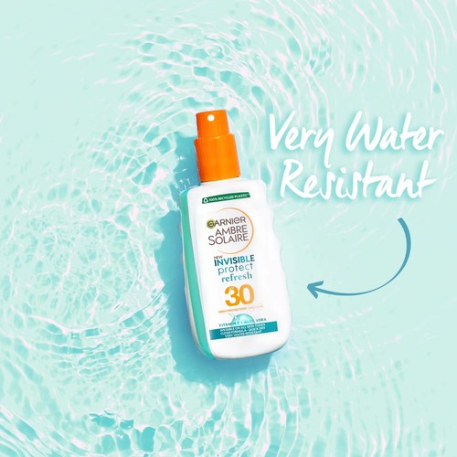 Garnier Ambre Solaire Invisible Protect SPF 30 Refresh Sun Cream Spray