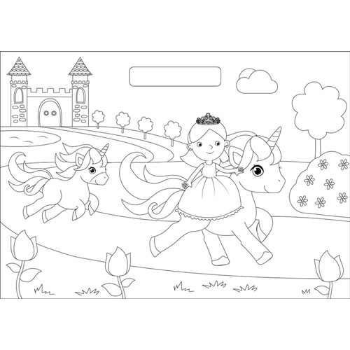 IglooBooks - Unicorn Colouring Pad