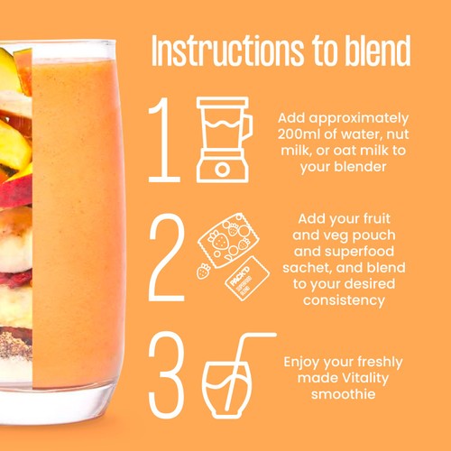 PACK'D Vitality Immune Boosting Smoothie Kits