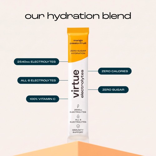 Virtue Electrolytes Hydration - Mango Passionfruit
