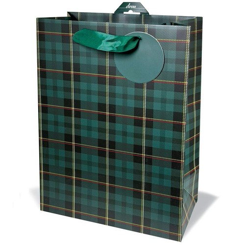 Tartan Large Christmas Gift Bag