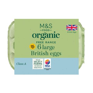 Organic Free Range Large Eggs