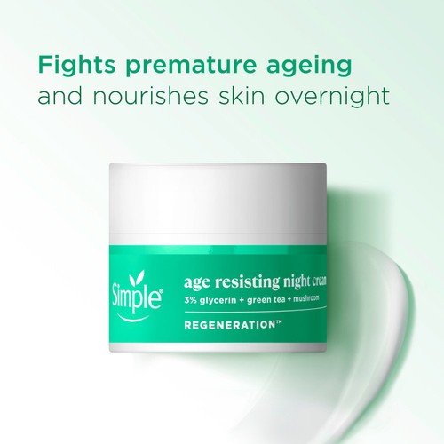 Simple Age Resisting Night Cream Moisturiser 