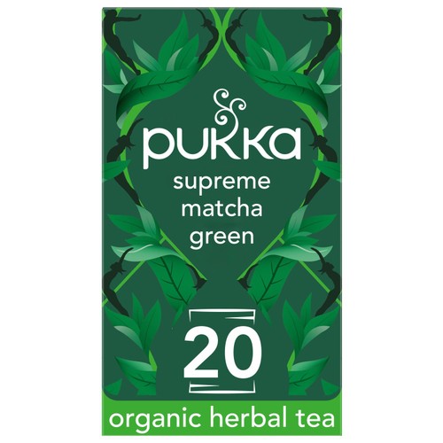 Pukka Organic Supreme Matcha Green Herbal Tea x20 Compostable Green TeaBags