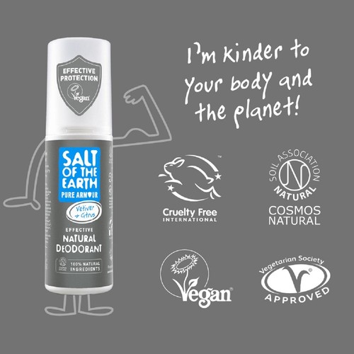 Salt of the Earth Vetiver & Citrus Natural Deodorant Spray 100ml