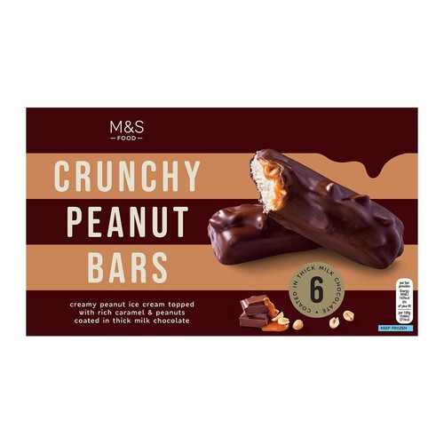M&S Crunchy Peanut Chocolate Ice Cream Bars