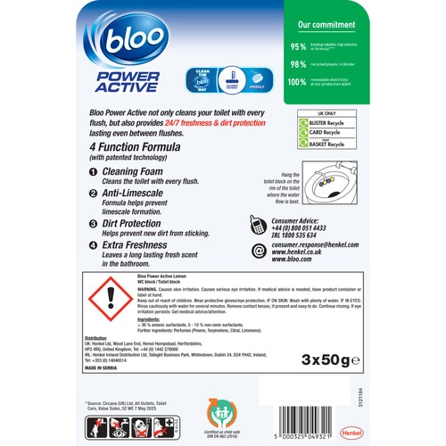 Bloo Power Active Lemon RimBlock