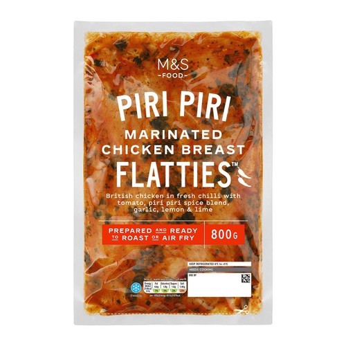 M&S Peri Peri Chicken Breast Flatties - Bags of Flavour