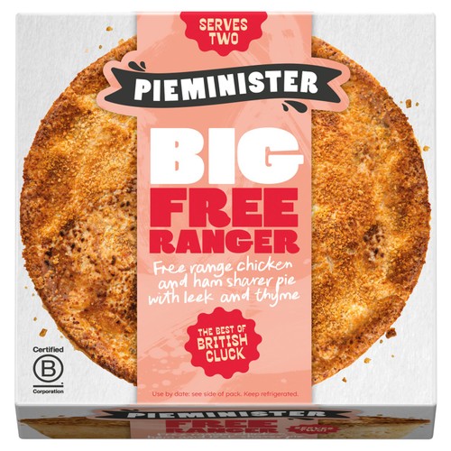 Pieminister BIG Free Ranger Pie with Chicken, Ham & Leek