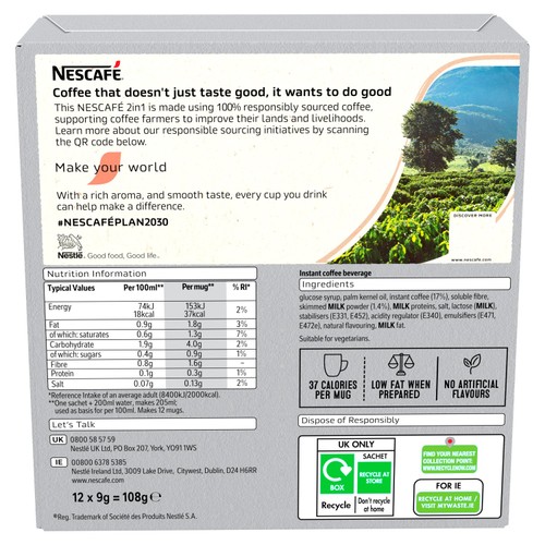 Nescafe Original 2in1 Box 12pk