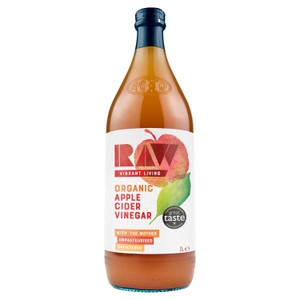 Raw Vibrant Living Organic Apple Cider Vinegar with Turmeric & Ginger