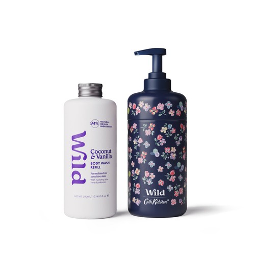 Wild Cath Kidston Marble Case + Coconut & Vanilla Body Wash Starter Pack