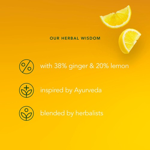 PUKKA Organic Lemon, Ginger & Manuka Honey 40 Herbal Tea Bags