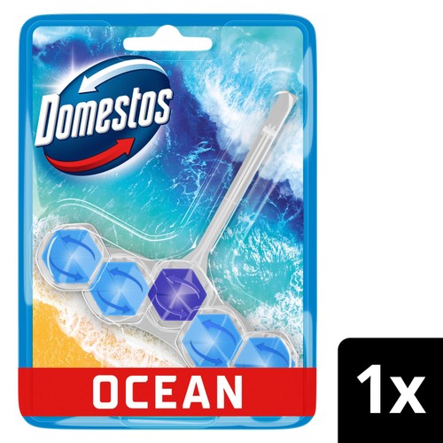 Domestos Power 5 Toilet Rim Block Ocean 