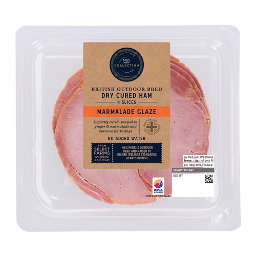 M&S Collection Outdoor Bred Dry Cured Marmalade Ham